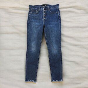 Veronica Beard Dark Blue Cropped Jeans